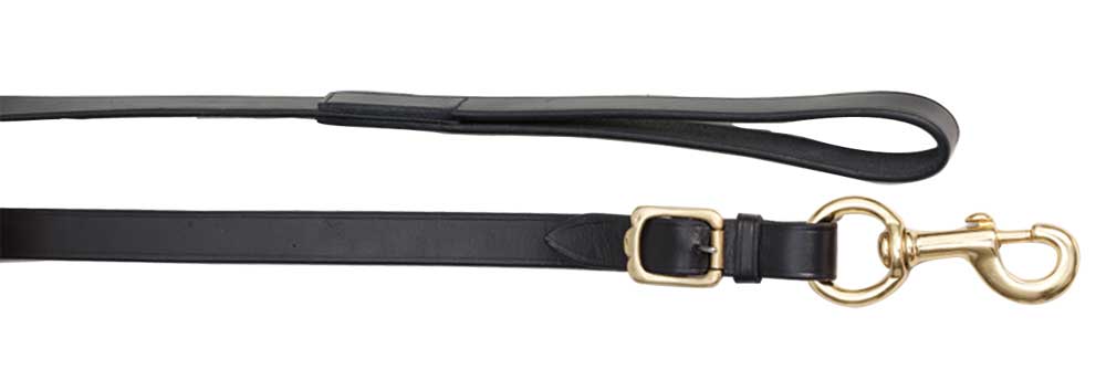 Aintree Leather lead 1.6 metres long with solid brass clip