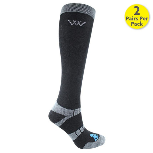 Woof Wear Bamboo Riding Socks Black