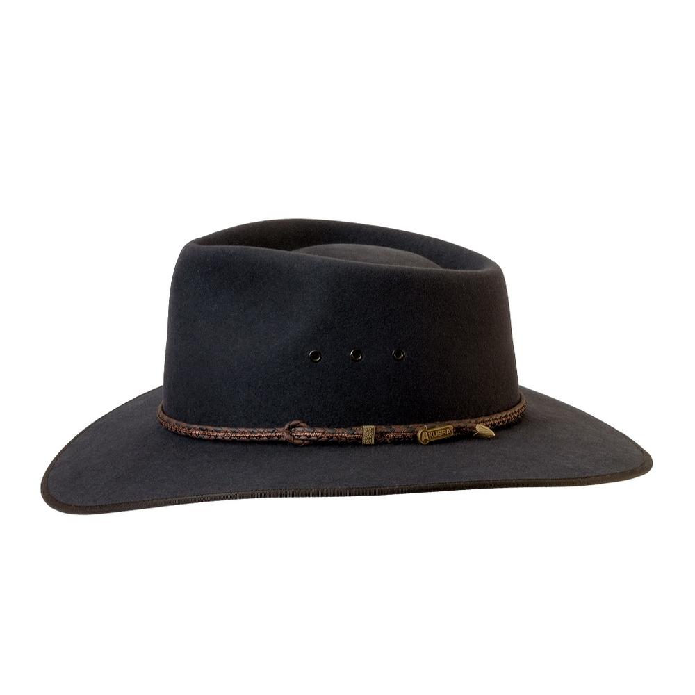 Akubra Cattle Dark Gray, Fur Felt, Country Style