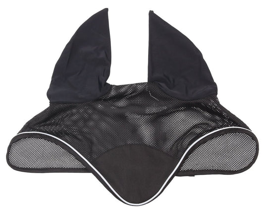 Mesh Ear Bonnet Black