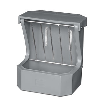Hay Rack & Feeder with Lid Grey