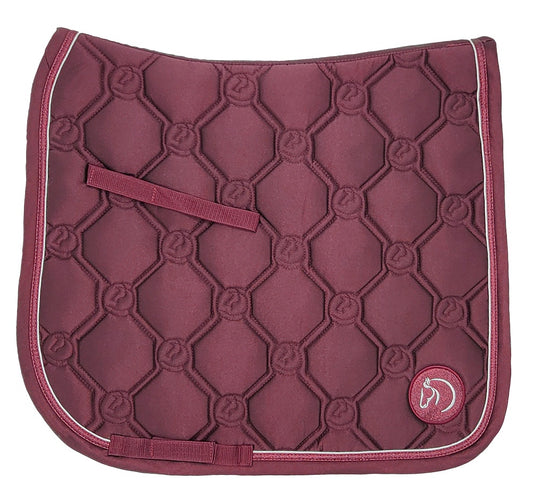 Shimmer Saddlecloth Burgandy