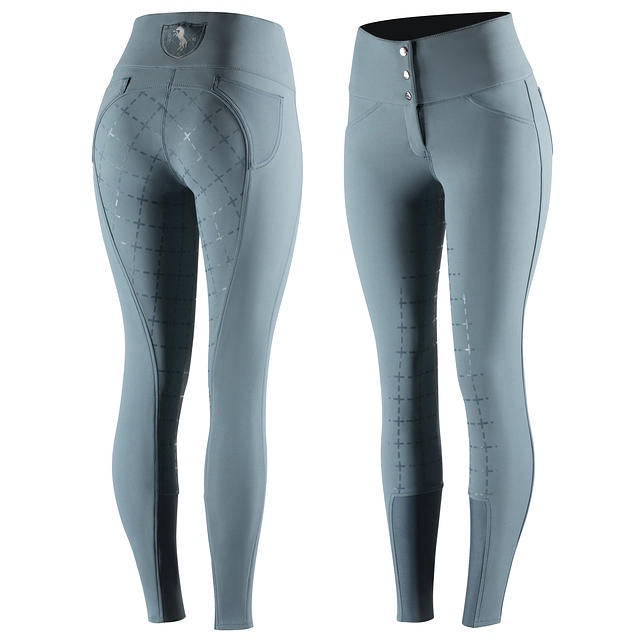 Horze Desiree Ladies Breeches Mirage Blue