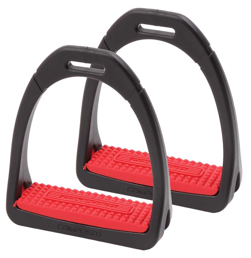 Compositi irons with red treads