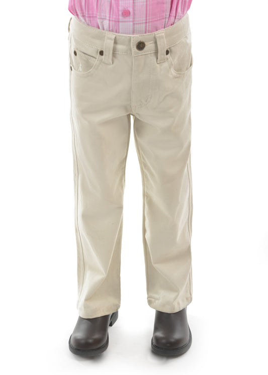 Thomas Cook Stretch Moleskin Kids Jeans - Stone