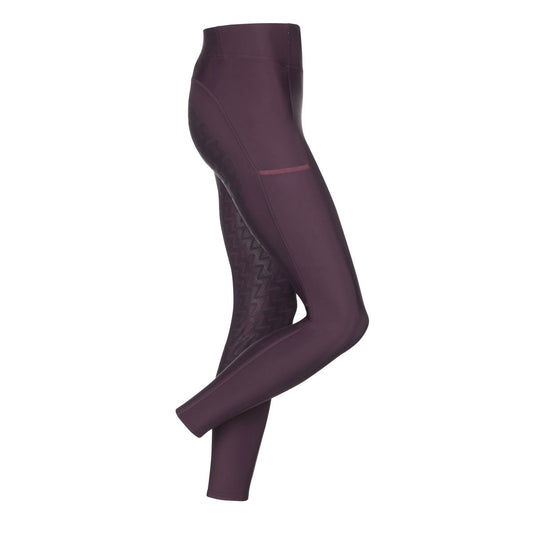 LeMieux Summer Active Wear Pull On Breeches Aubergine