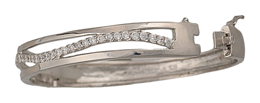 Montana Clip Silver Hinged Bangle  Bracelet