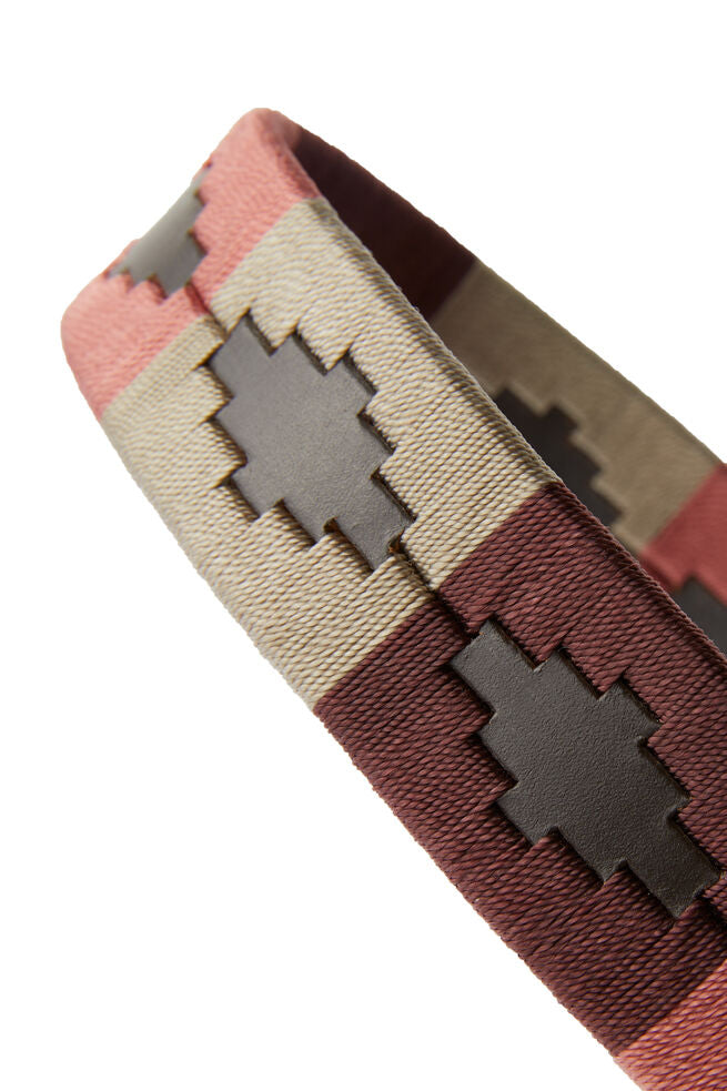 Horze Polo Dog Leash Marsala Red & Rum Raisin Brown