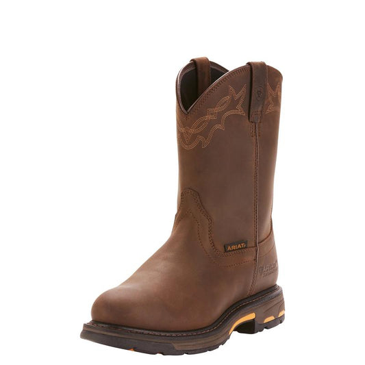 Ariat Workhog Pull On Mens Boots Brown