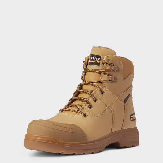 Ariat Mens Turbo JCA Hamersley Carbon Toe Lace Work Boot Wheat