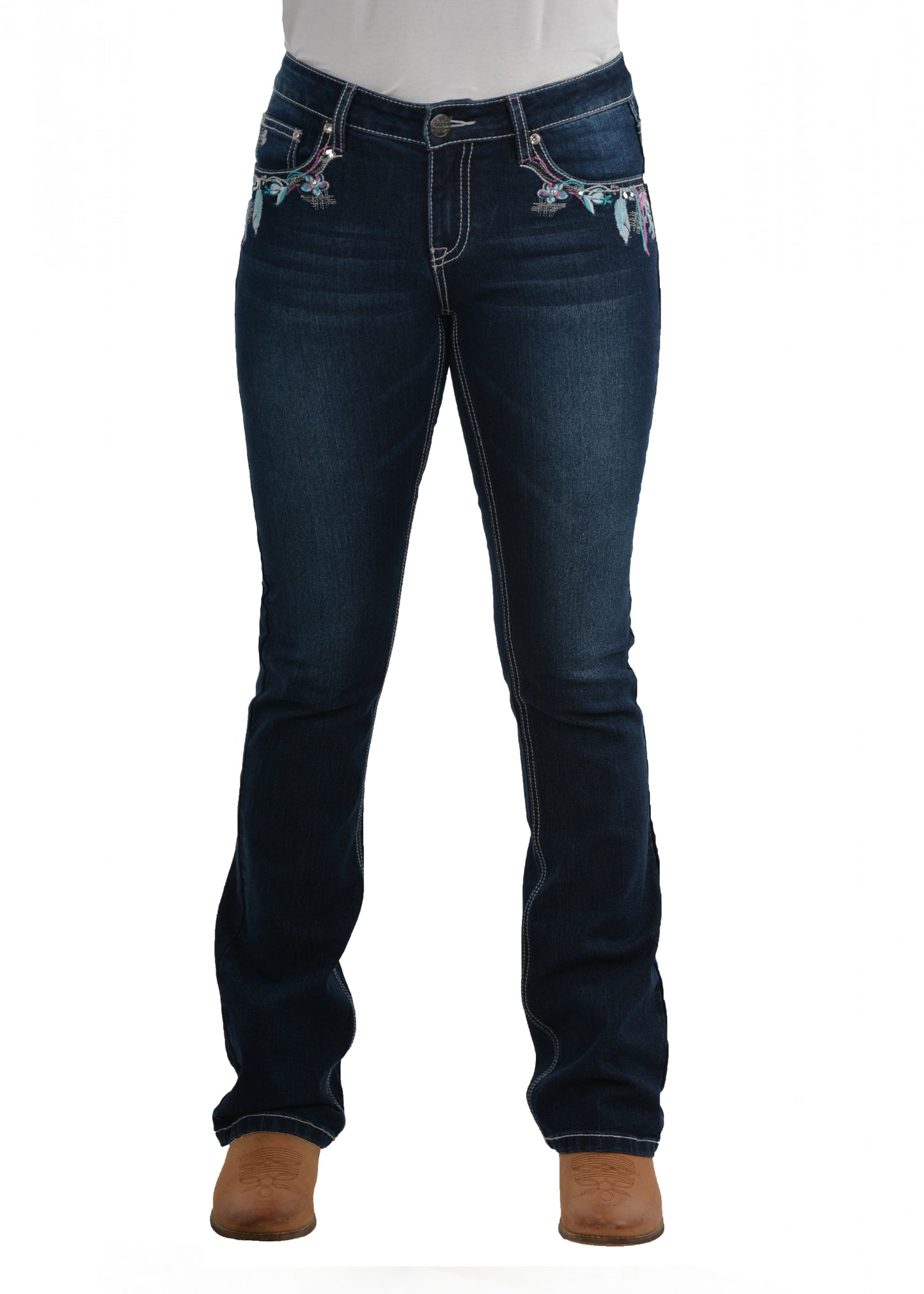 Pure Western Madison Bootcut Ladies Jeans Midnight