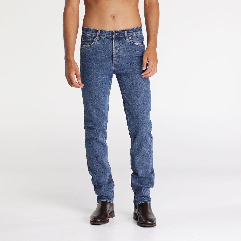 Lee Riders Slim Straight Stonewash Mens Jeans
