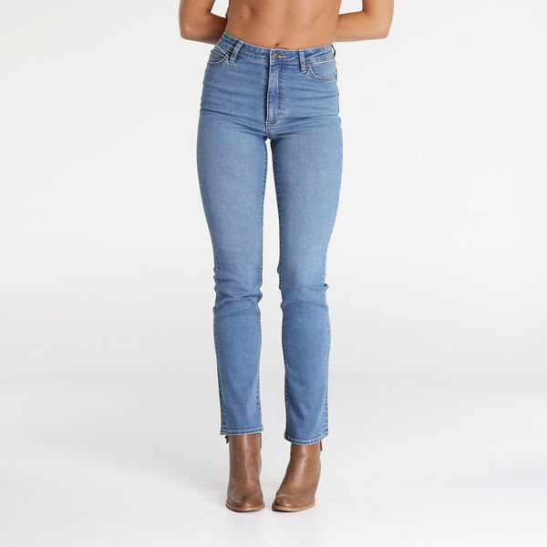 Lee Riders Classic High Straight Leg Ladies Jean Light Indigo