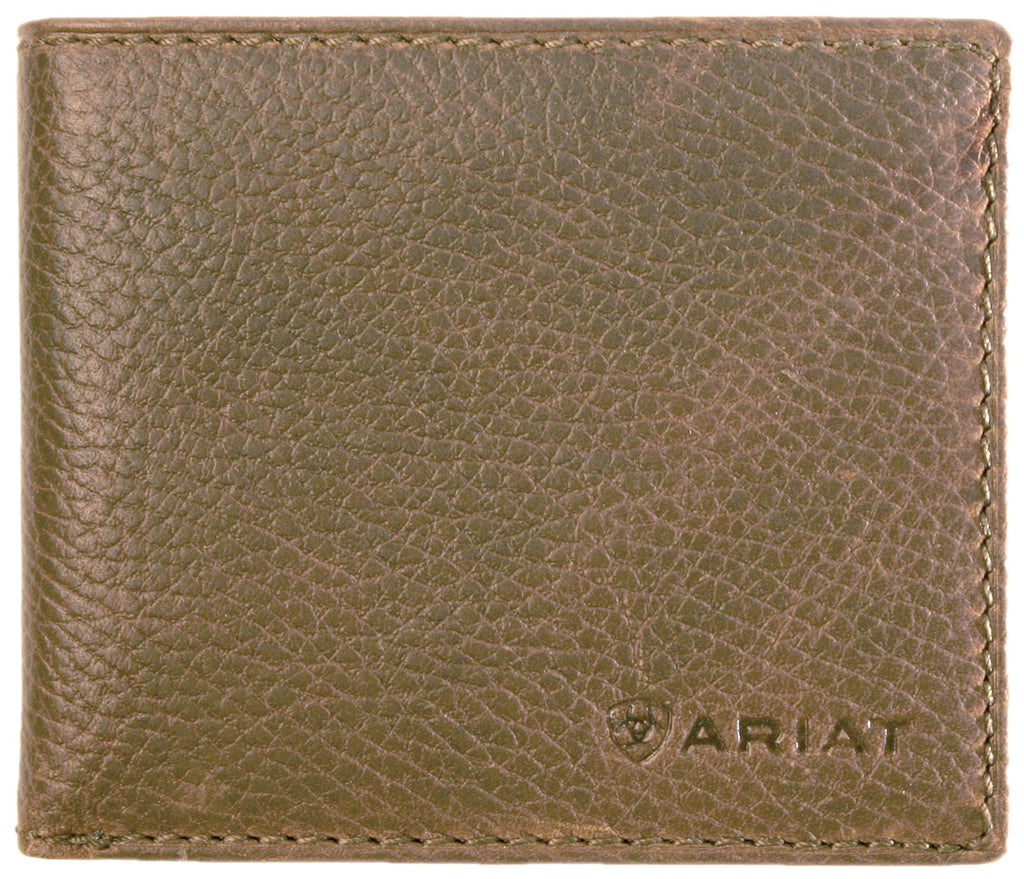 Ariat Bi-Fold Wallet Distressed Brown Leather