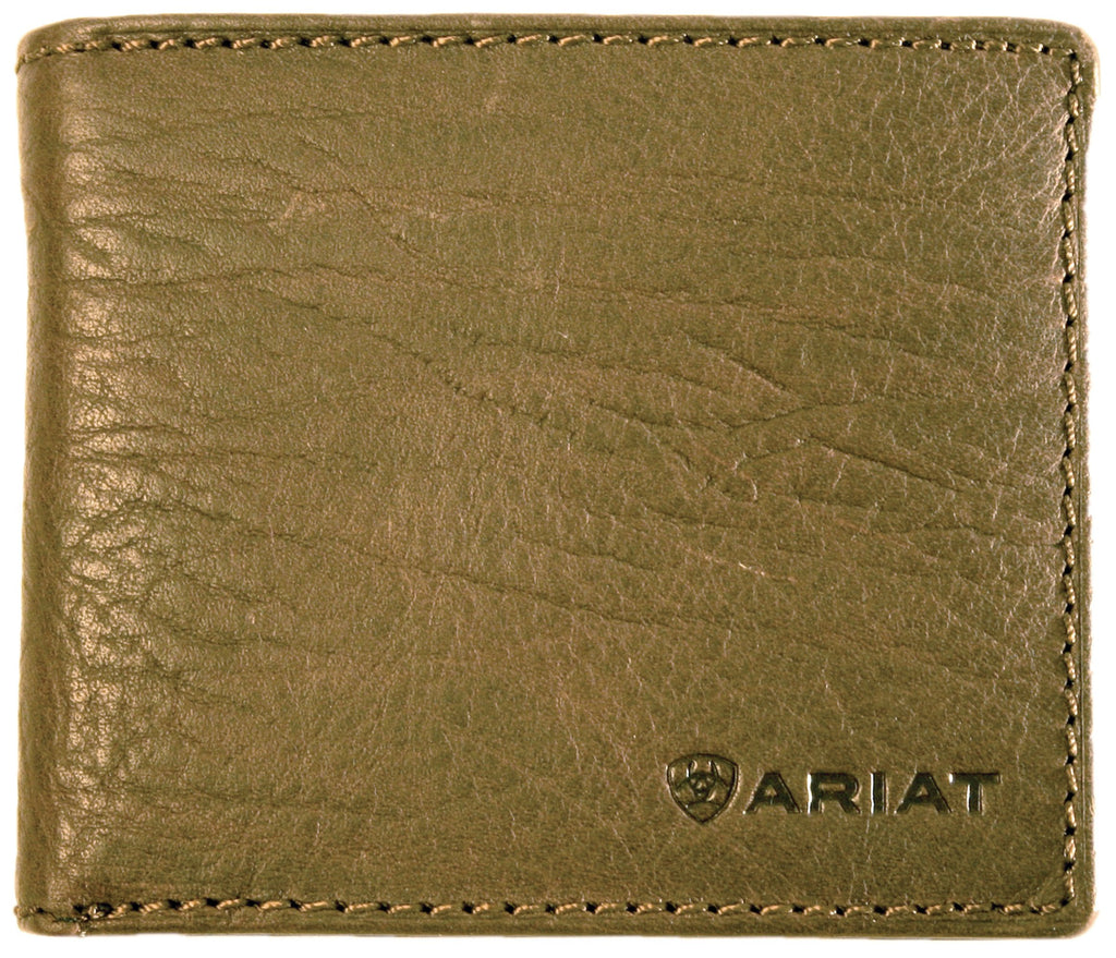 Ariat Bi Fold Wallet Dark Brown Mens