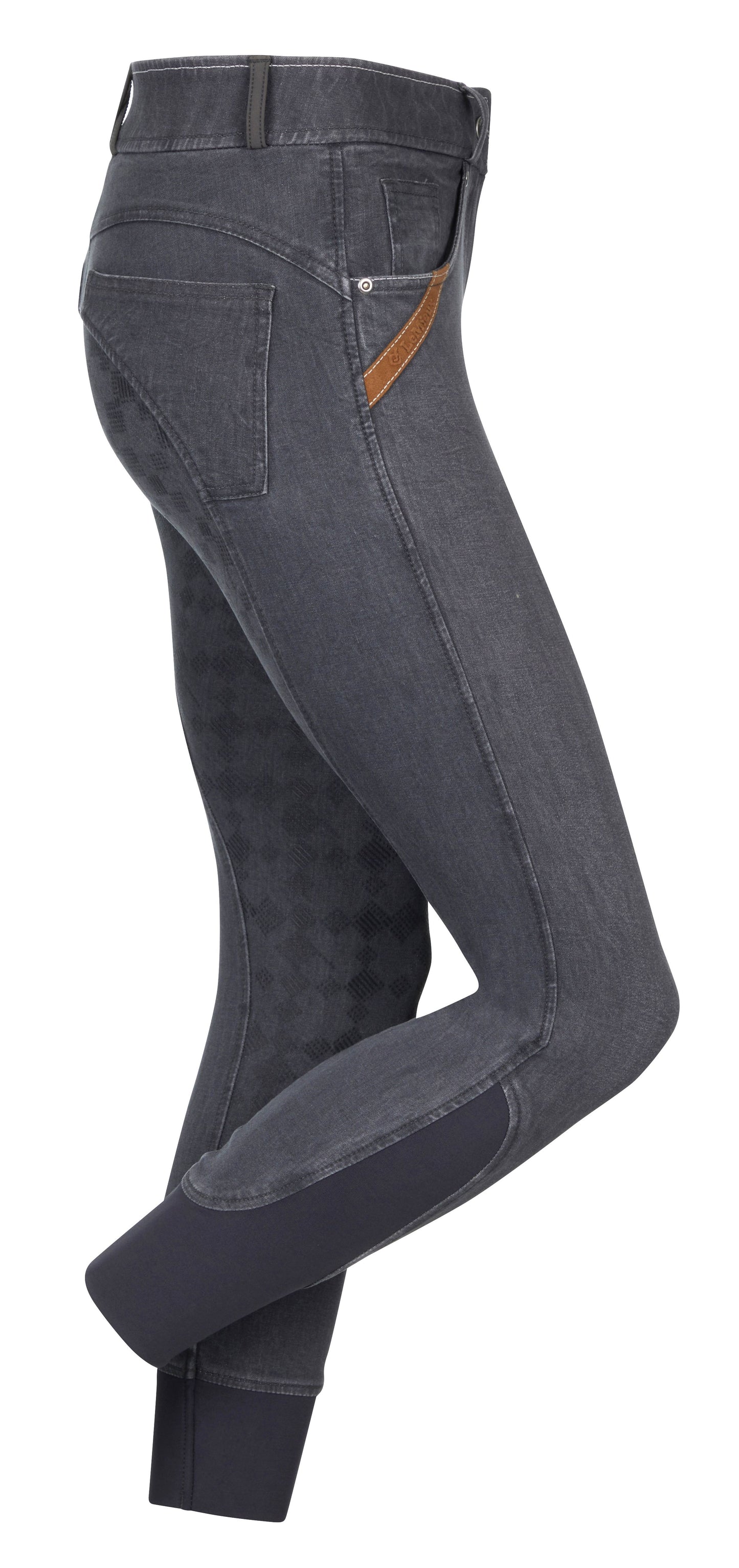 My LeMieux Denim Breeches Carbon Grey