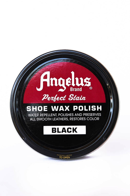 Angelus Shoe Wax Black 75gm - Aitken's Saddlery