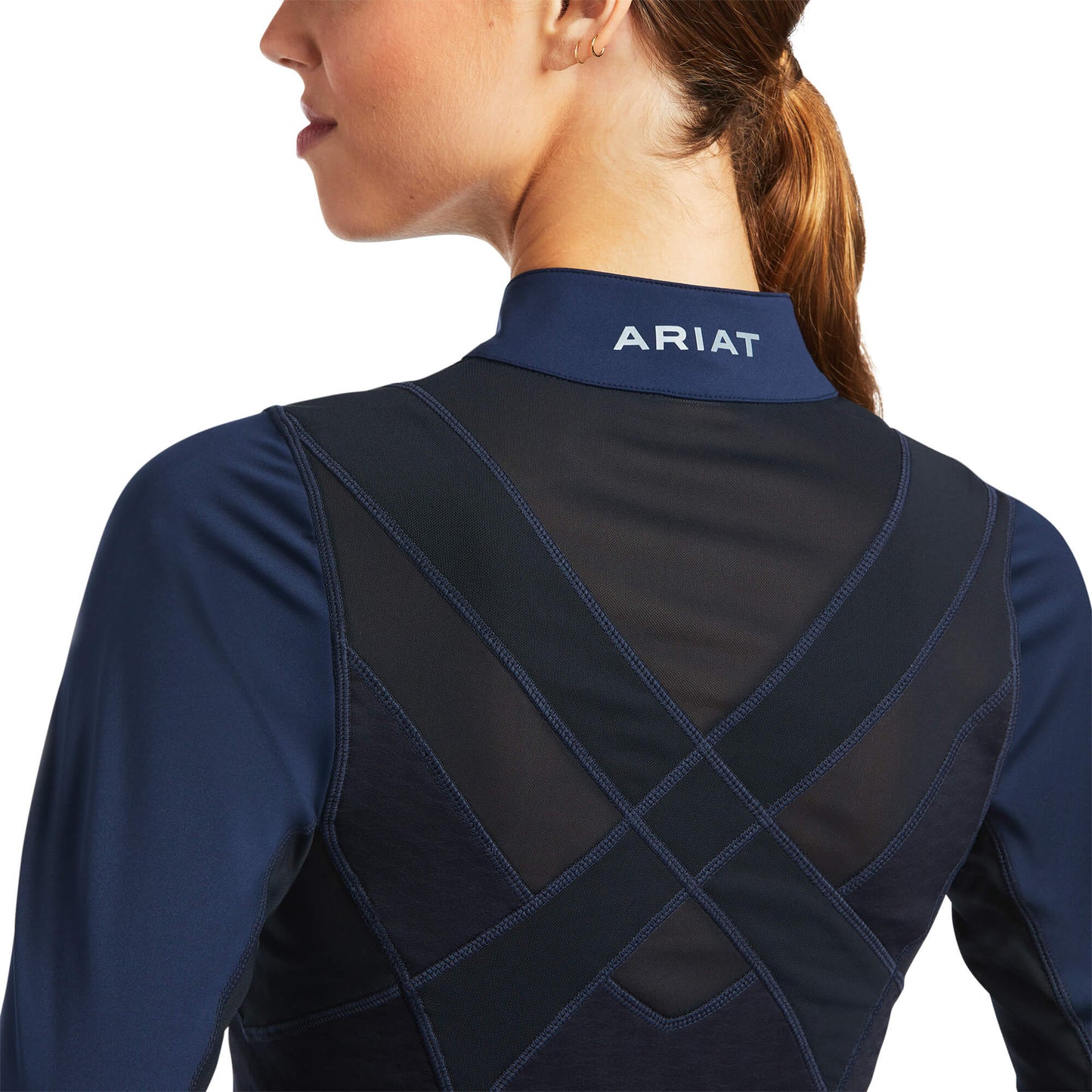 Ariat Ascent Ladies LS Baselayer Navy - Aitken's Saddlery
