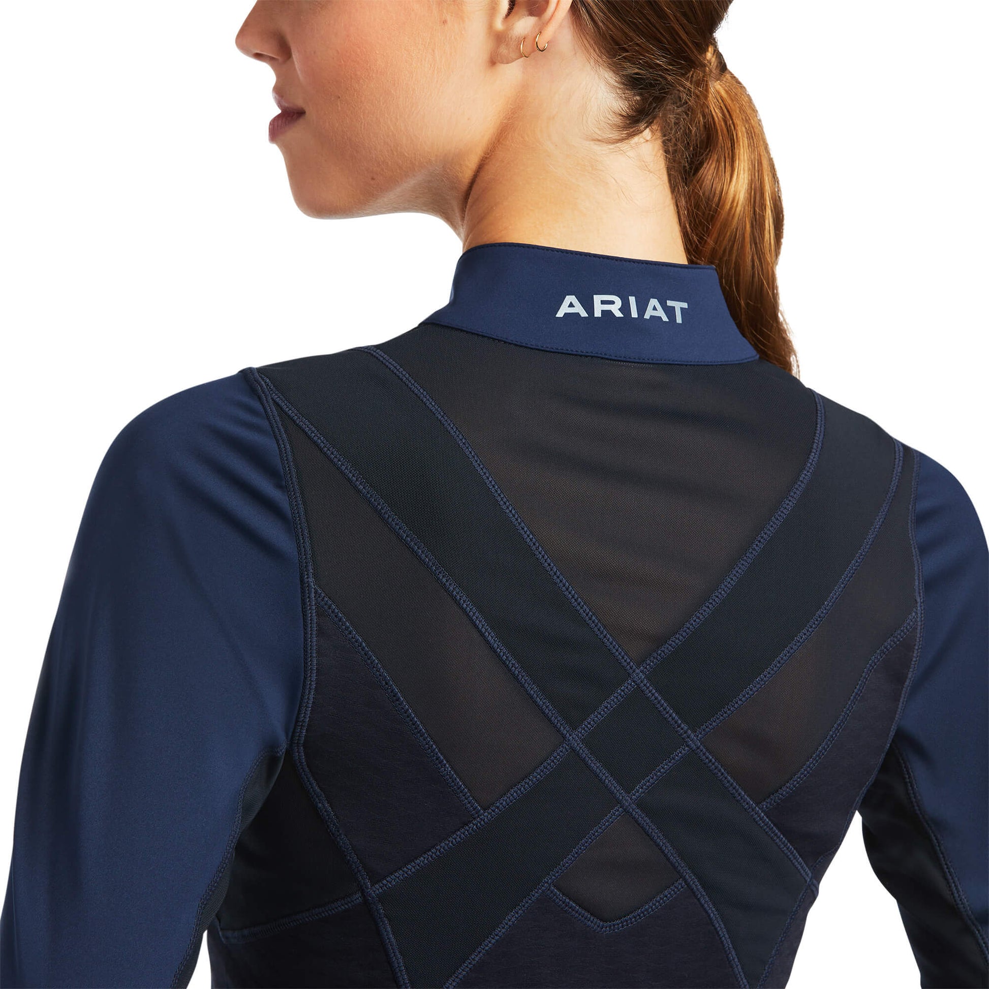 Ariat Ascent Ladies LS Baselayer Navy - Aitken's Saddlery