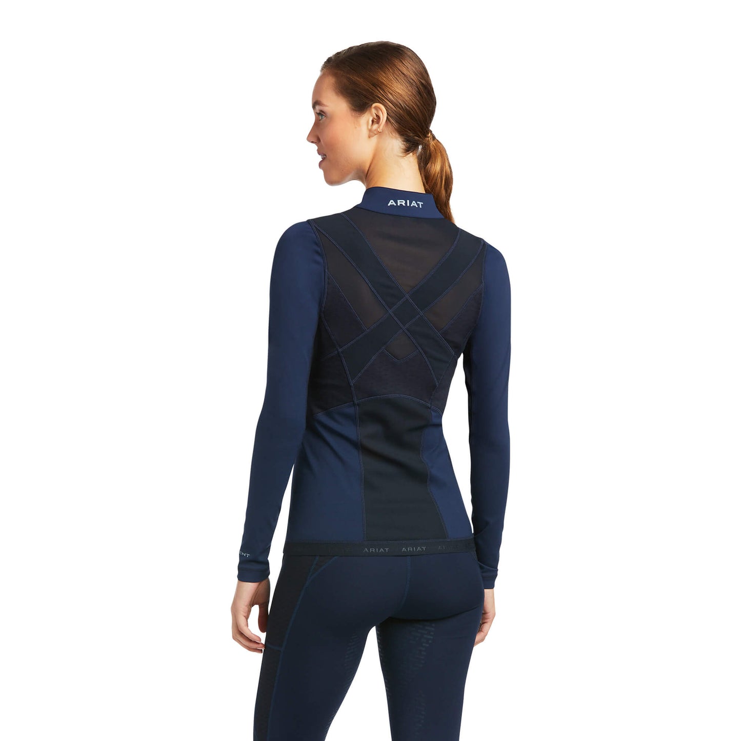 Ariat Ascent Ladies LS Baselayer Navy - Aitken's Saddlery
