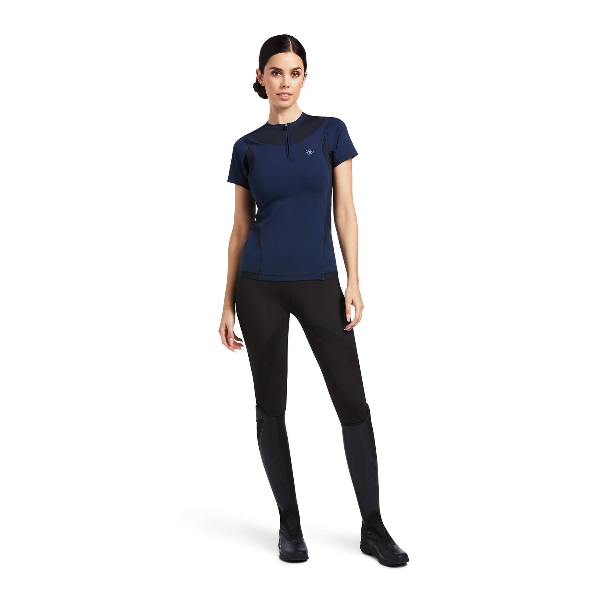 Ariat Ascent Ladies SS Baselayer Navy - Aitken's Saddlery