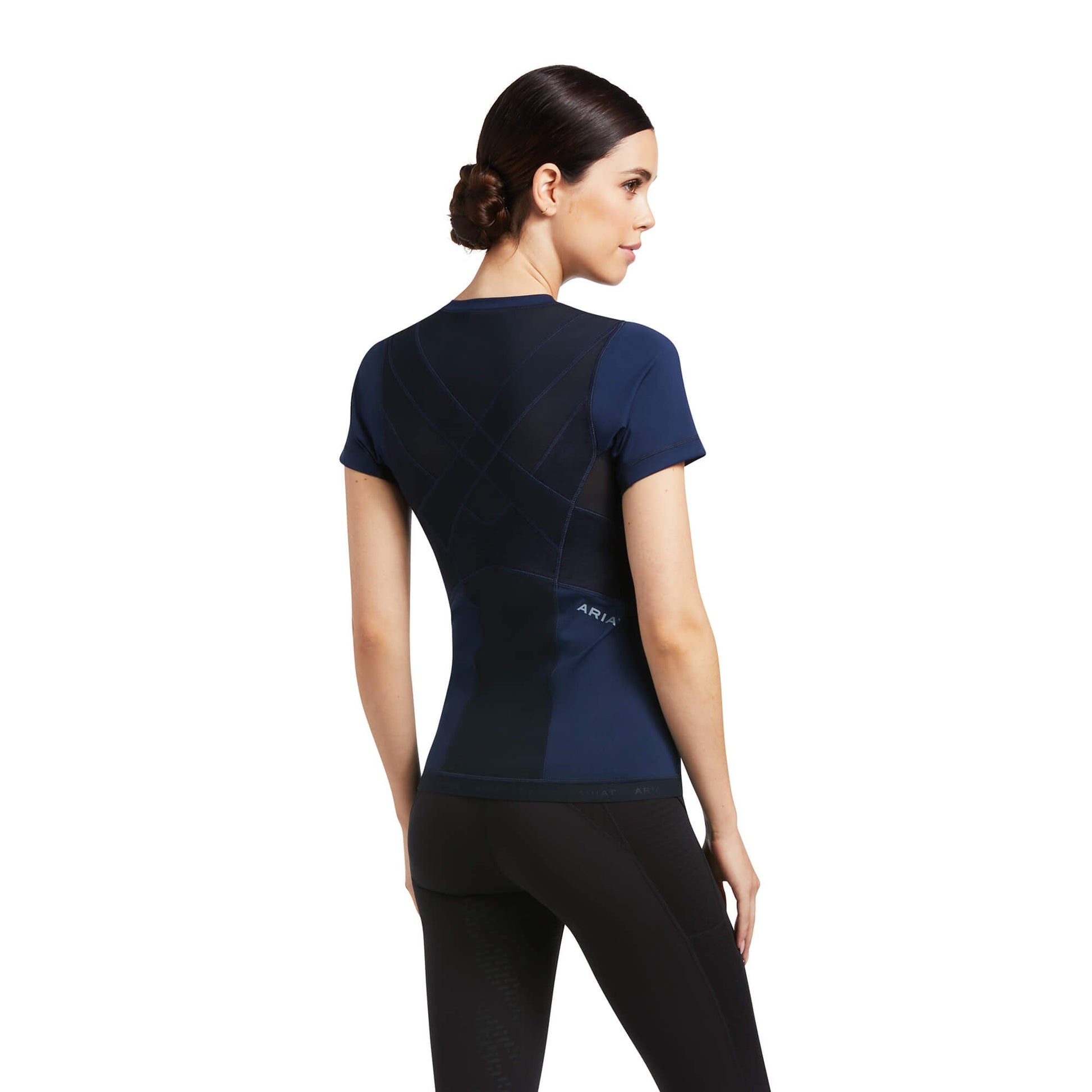Ariat Ascent Ladies SS Baselayer Navy - Aitken's Saddlery
