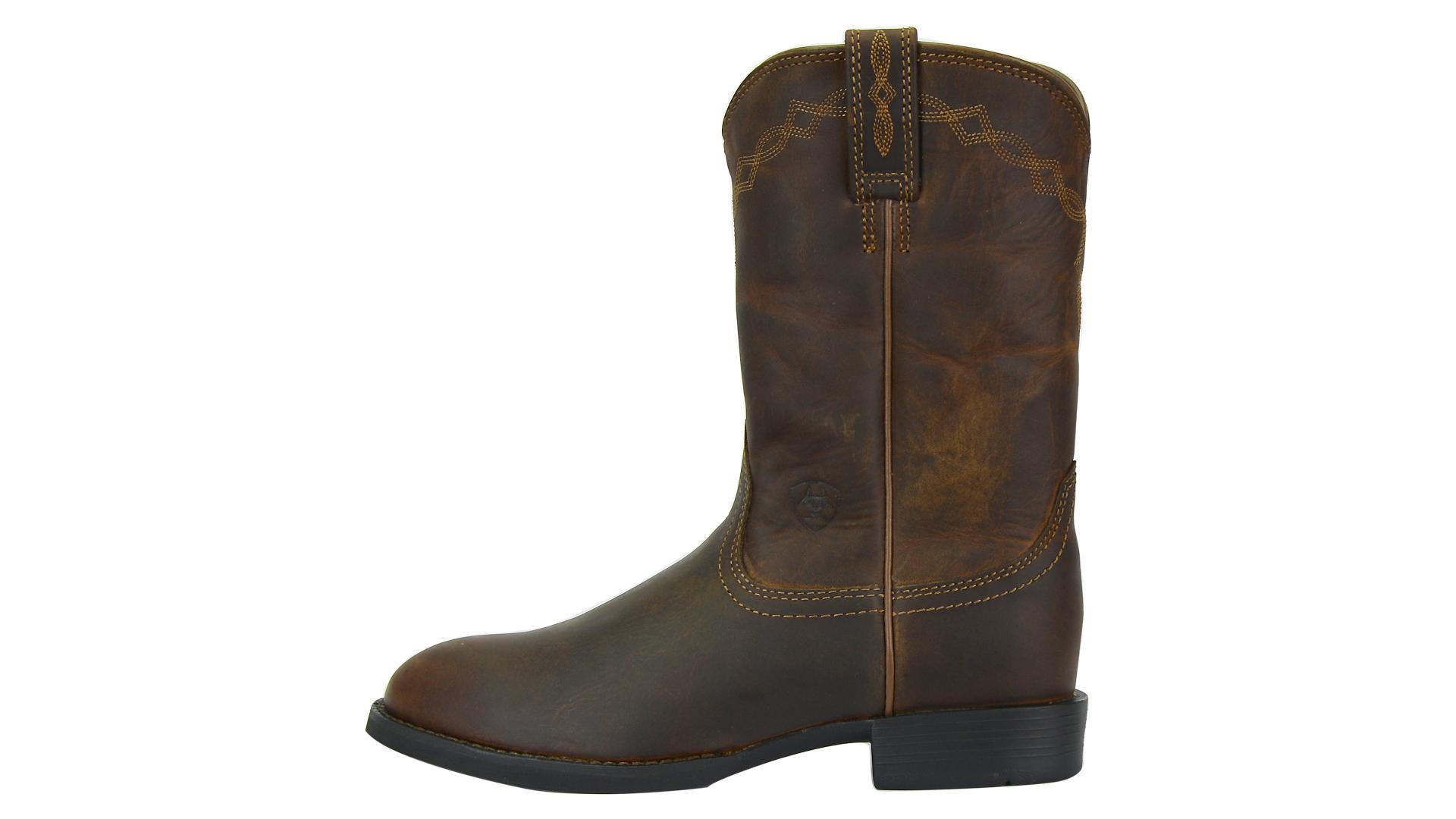 Ariat ATS Ladies Roper Boots Distressed Brown - Aitken's Saddlery