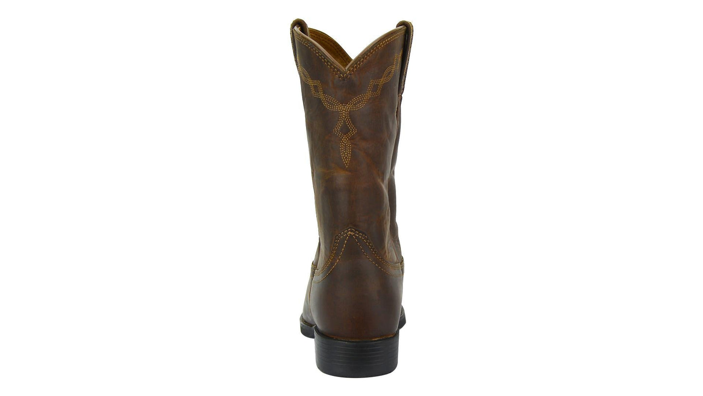 Ariat ATS Ladies Roper Boots Distressed Brown - Aitken's Saddlery