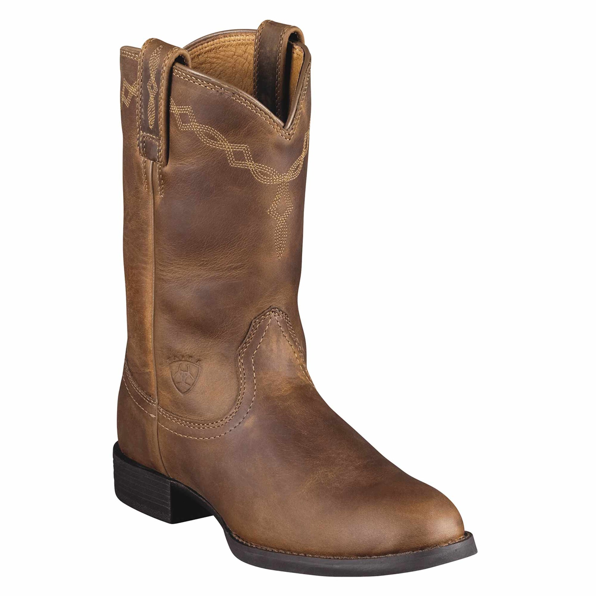 Ariat ATS Ladies Roper Boots Distressed Brown - Aitken's Saddlery