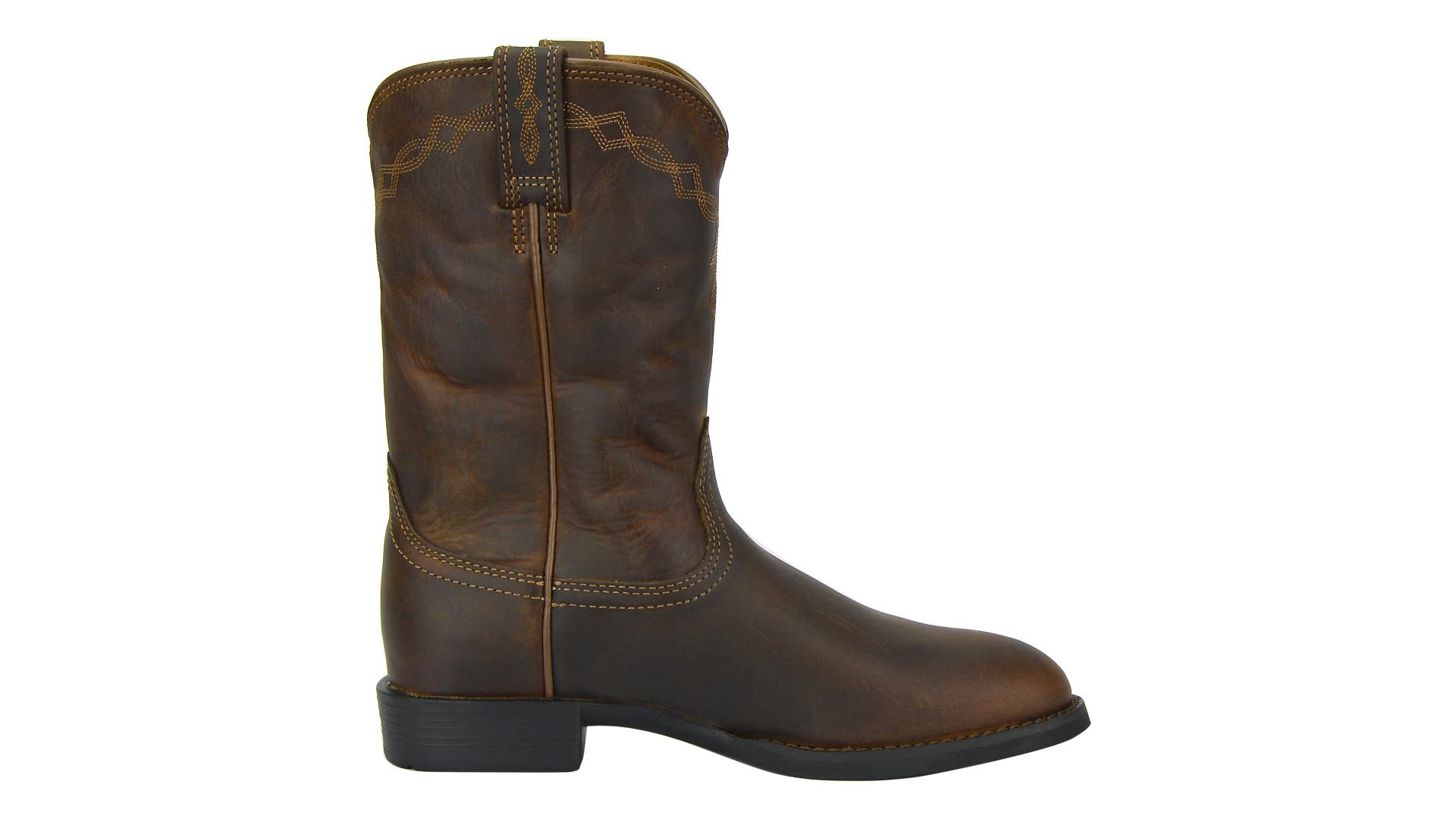 Ariat ATS Ladies Roper Boots Distressed Brown - Aitken's Saddlery