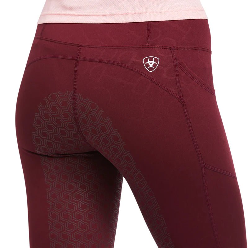Ariat EOS Ladies Full Seat Tight Zinfandel Bit Print Emboss - Aitken's Saddlery