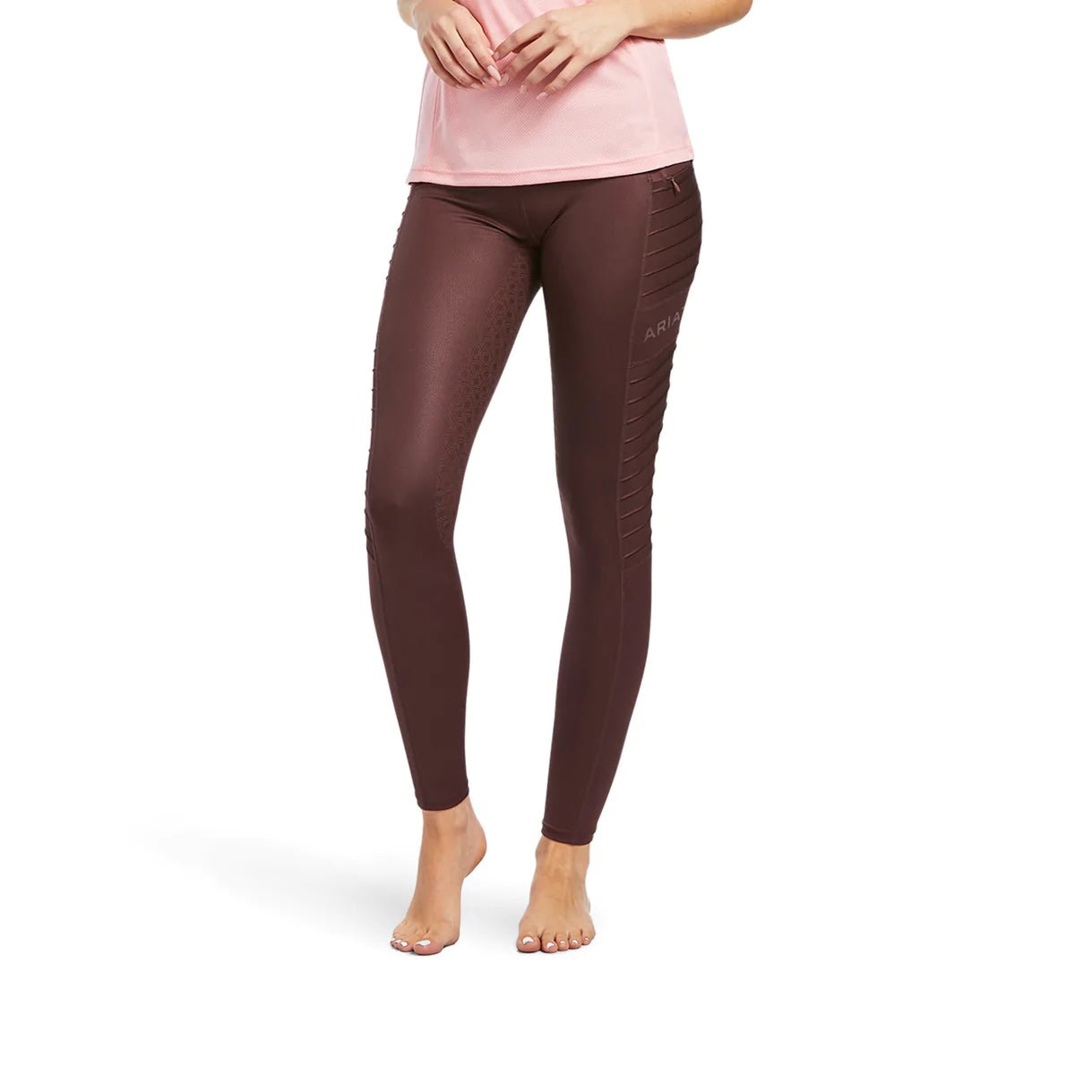 Ariat EOS MOTO Full Seat Tight Ladies Deep Mahogany Hide Emboss - Aitken's Saddlery