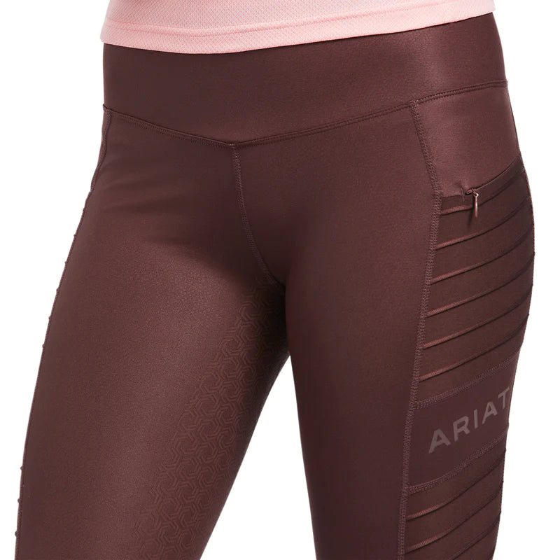 Ariat EOS MOTO Full Seat Tight Ladies Deep Mahogany Hide Emboss - Aitken's Saddlery