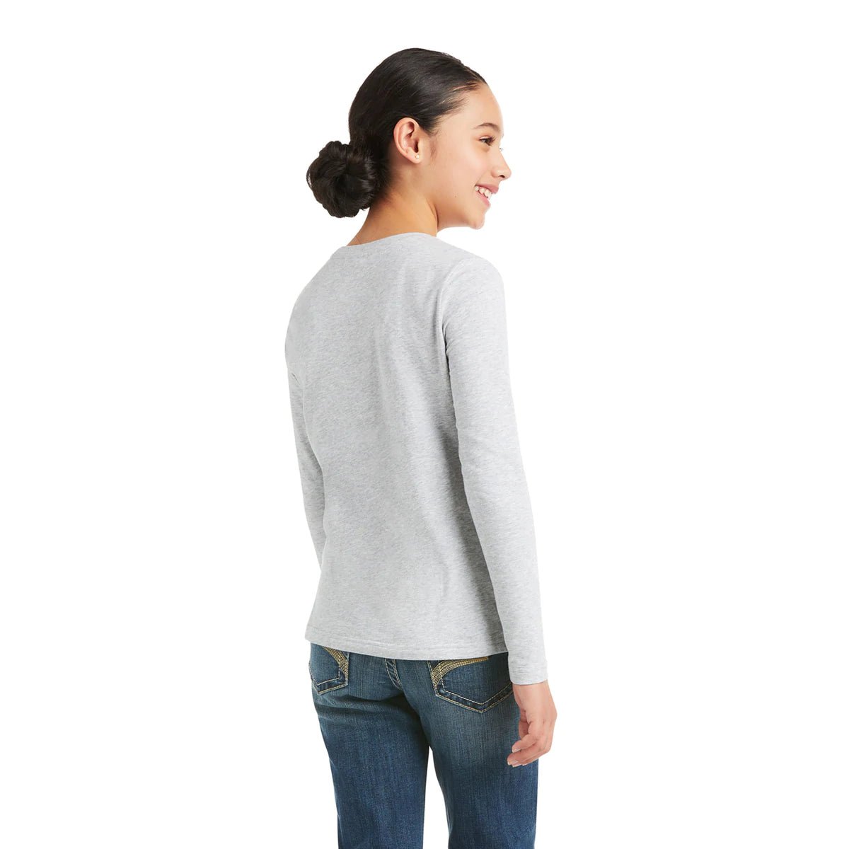 Ariat Girls My Unicorn LS T-Shirt Heather Grey - Aitken's Saddlery