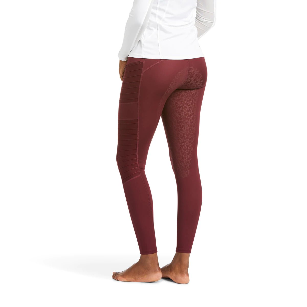 Ariat Ladies EOS MOTO Full Seat Tights Windsor Wine - Aitken's Saddlery