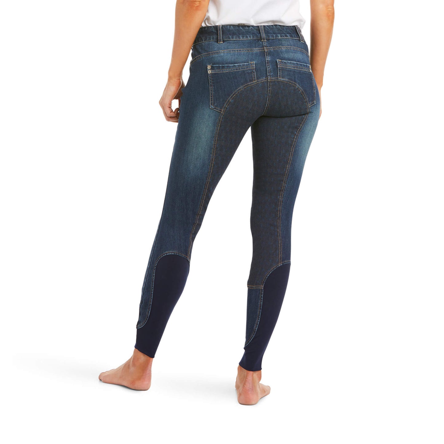 Ariat Ladies Halo Denim Full Seat Breeches Marine - Aitken's Saddlery