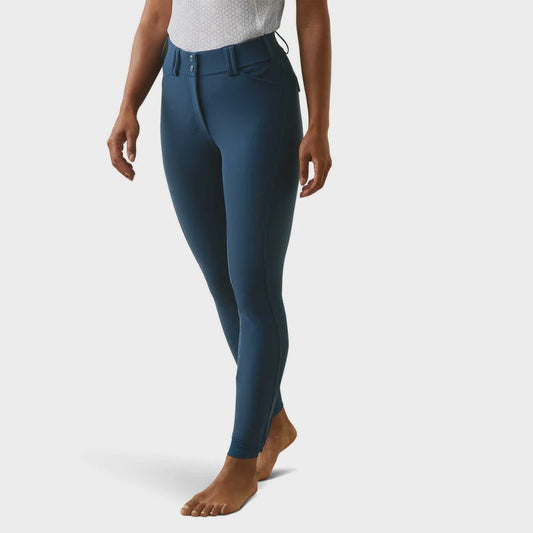 Ariat Ladies Tri Factor Grip Full Seat Breeches Deep Petroleum - Aitken's Saddlery