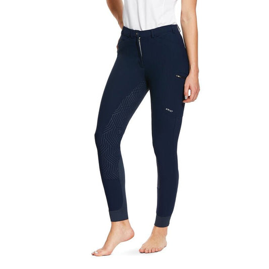 Ariat Ladies Triton Grip FS Breech Navy - Aitken's Saddlery
