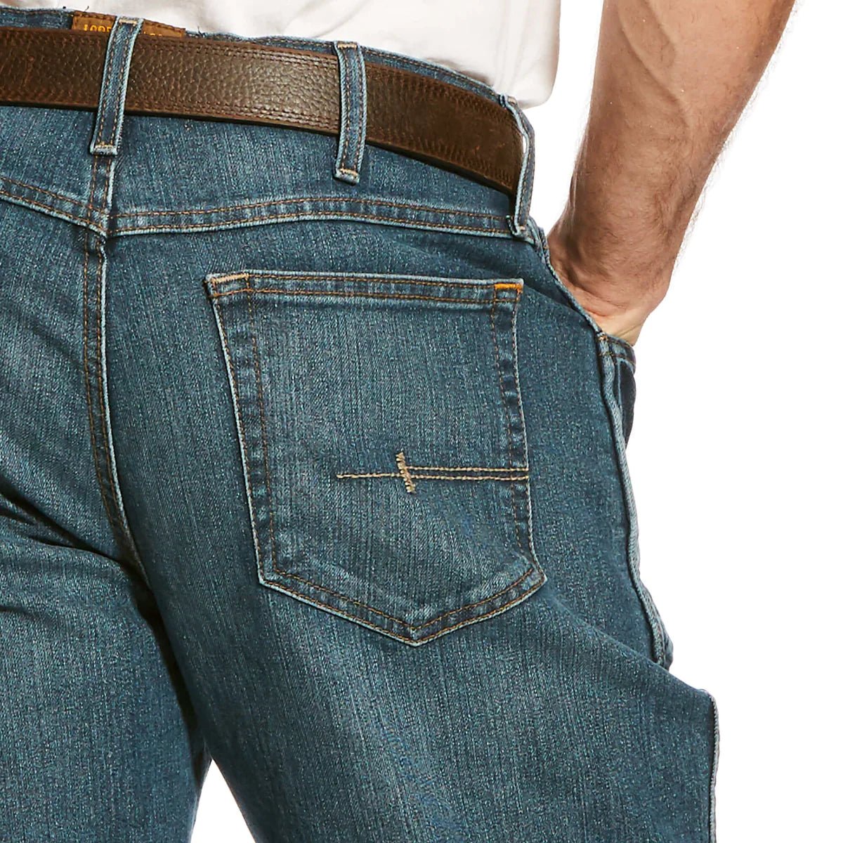 Ariat M4 Rebar Lowrise Mens Jean Carbine Blue - Aitken's Saddlery