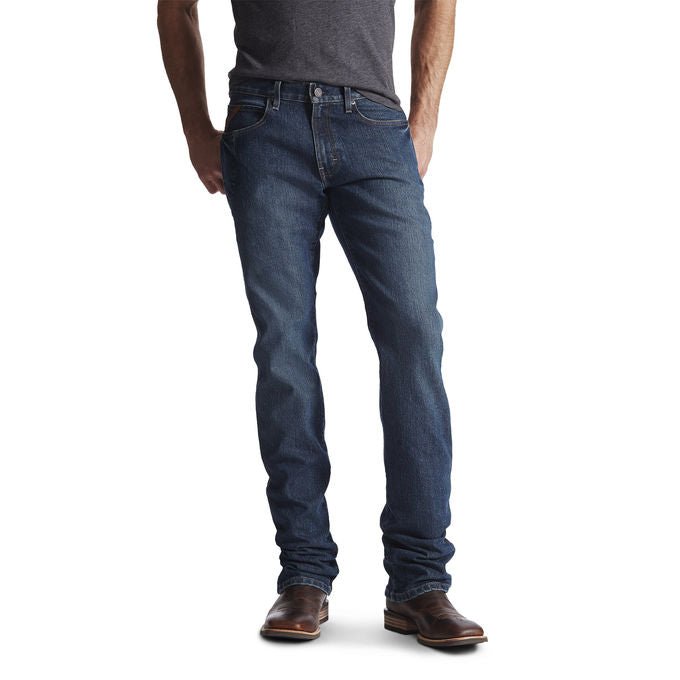 Ariat M4 Rebar Lowrise Mens Jean Carbine Blue - Aitken's Saddlery