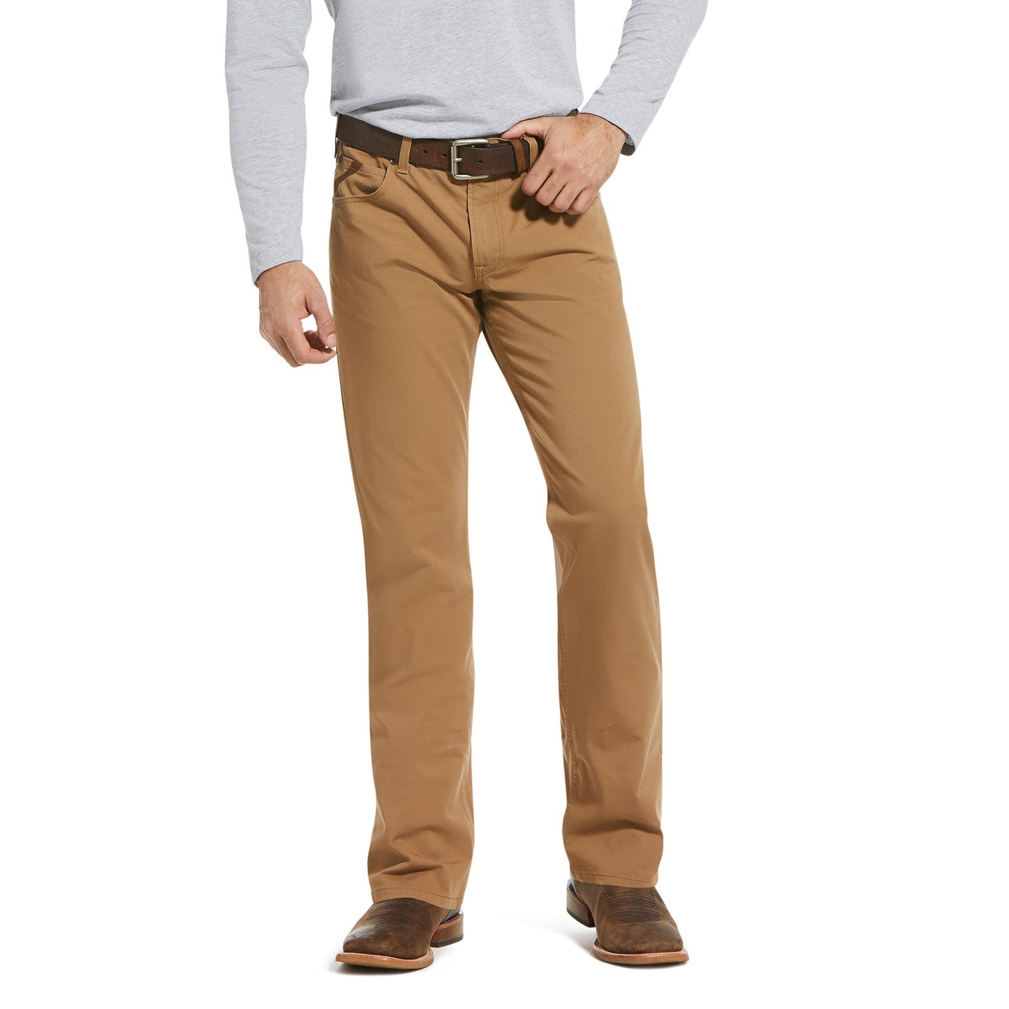 Ariat M5 Boone Slim Straight Leg Mens Jeans Khaki - Aitken's Saddlery