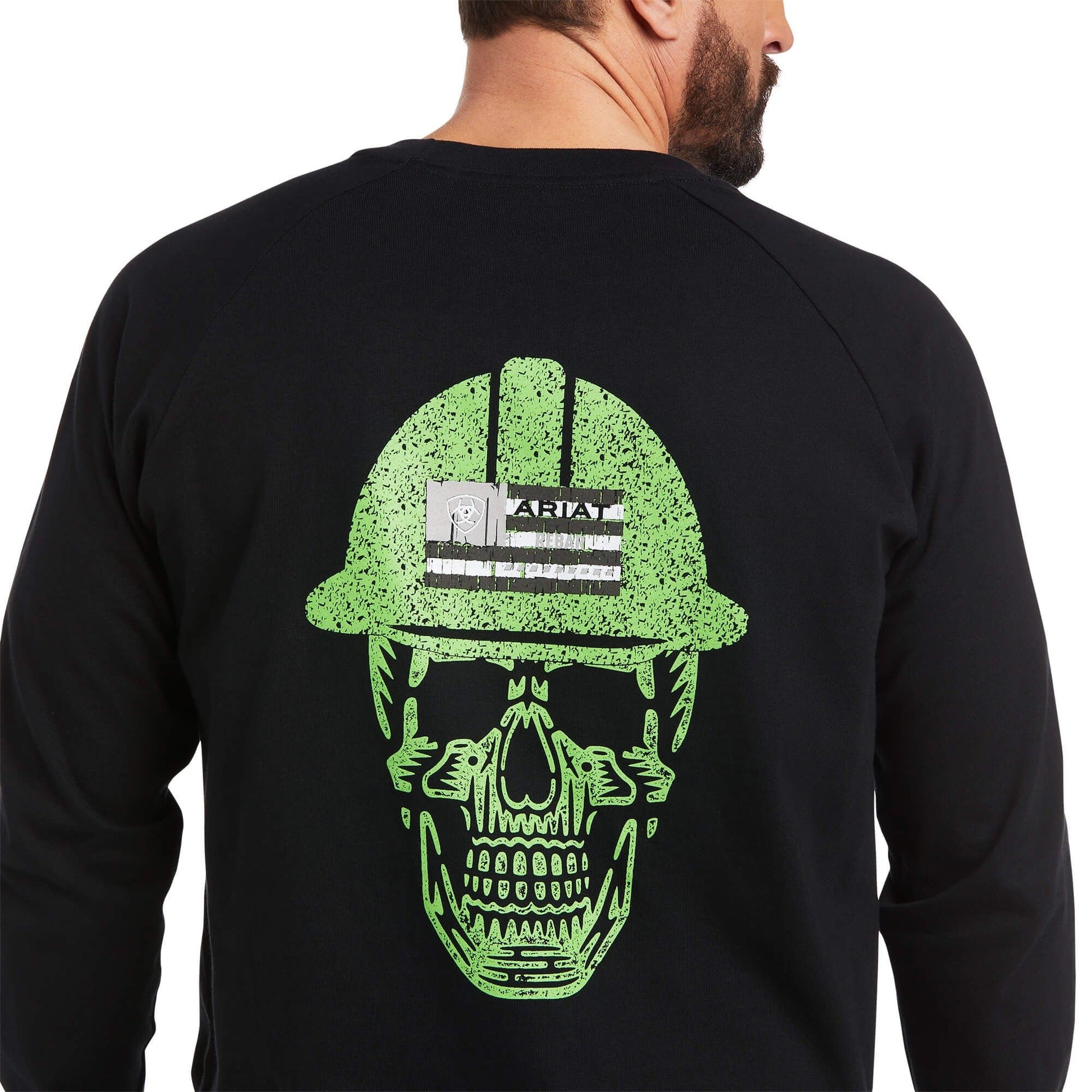 Ariat Mens Rebar Cotton Roughneck Graphic T-Shirt Black - Aitken's Saddlery