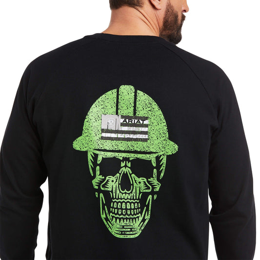 Ariat Mens Rebar Cotton Roughneck Graphic T-Shirt Black - Aitken's Saddlery