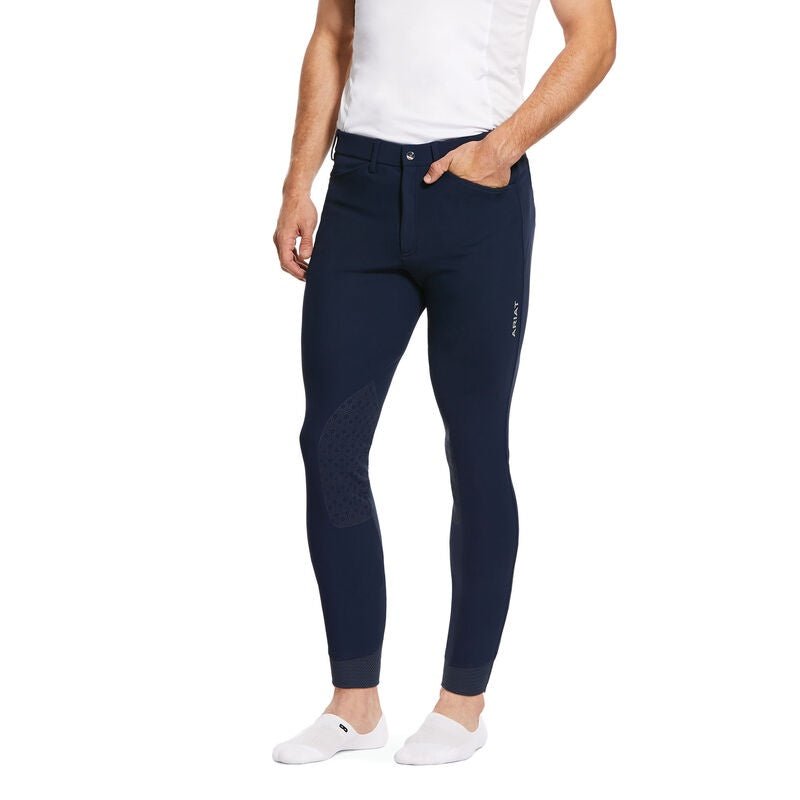 Ariat Mens Tri Factor Grip Breeches Navy - Aitken's Saddlery
