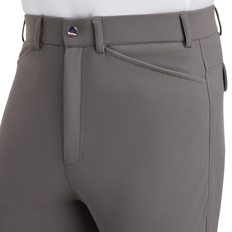 Ariat Mens Tri Factor Grip Breeches Plum Grey - Aitken's Saddlery