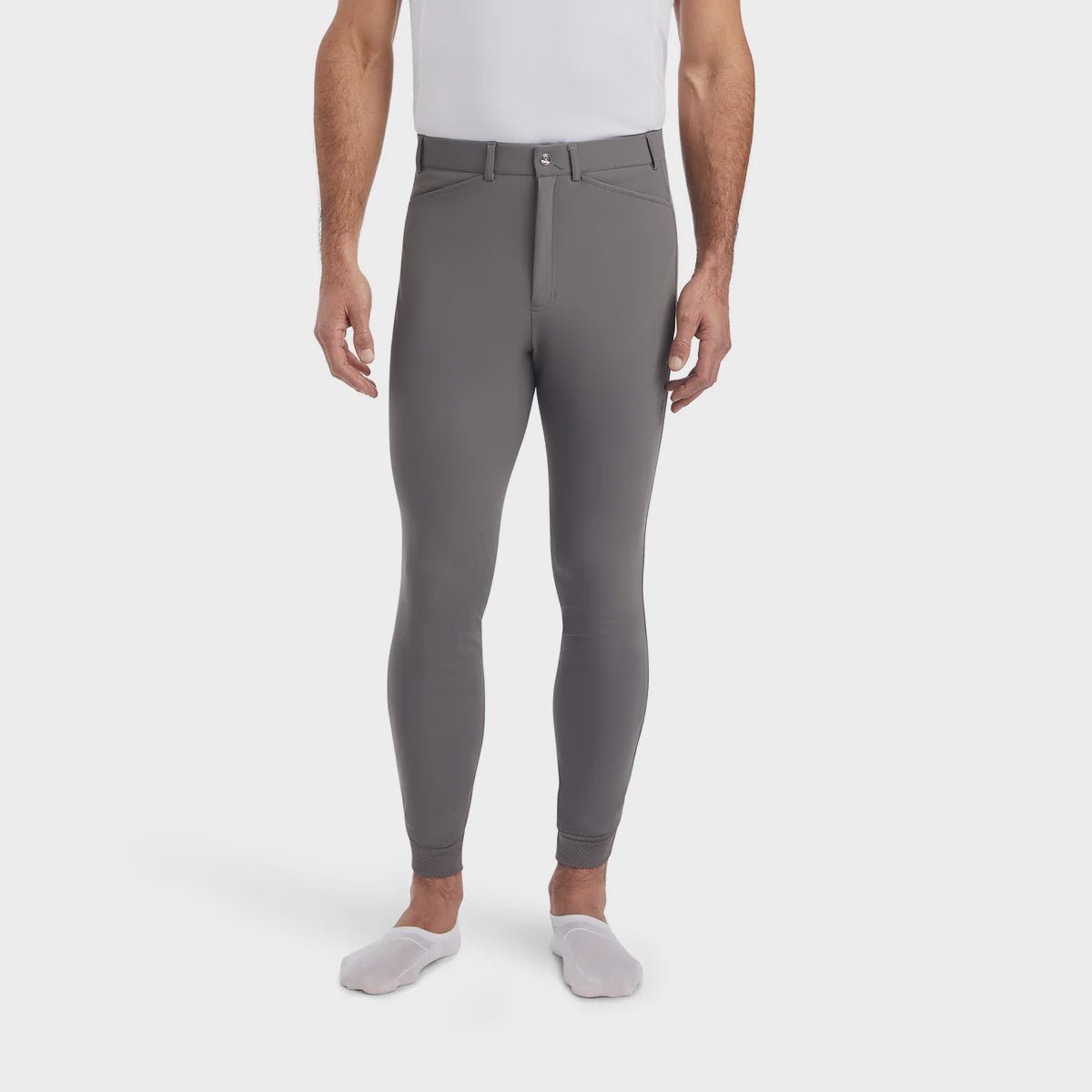 Ariat Mens Tri Factor Grip Breeches Plum Grey - Aitken's Saddlery