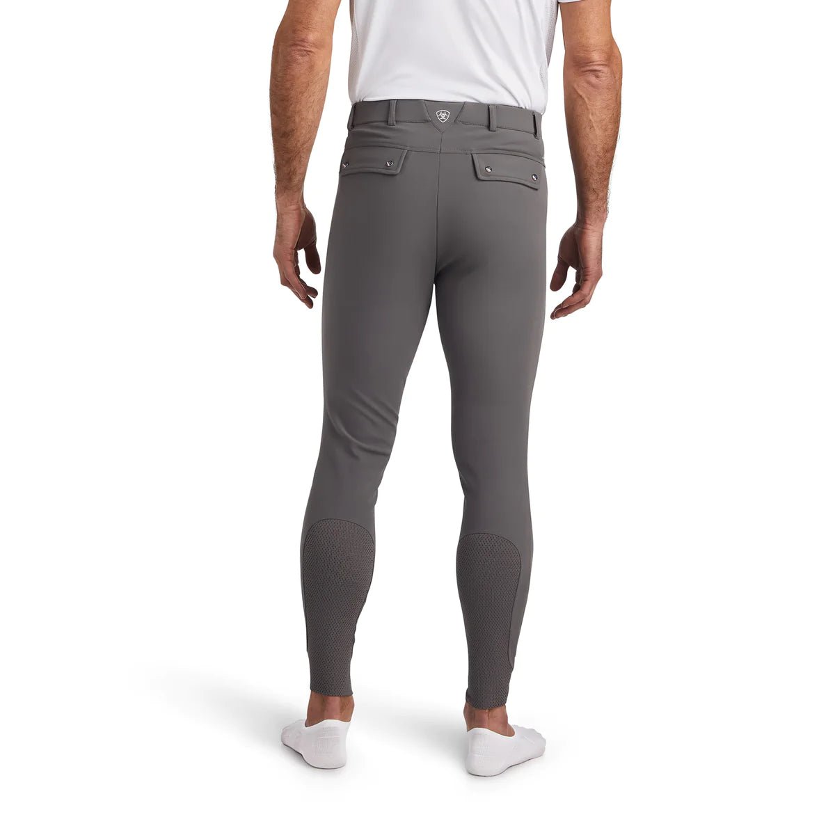 Ariat Mens Tri Factor Grip Breeches Plum Grey - Aitken's Saddlery