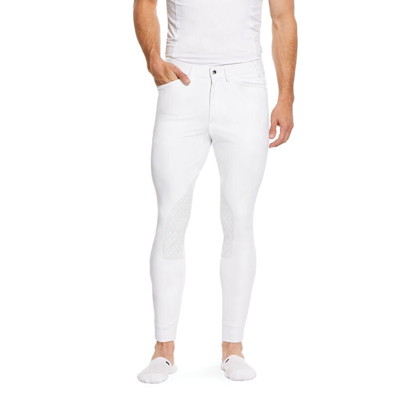Ariat Mens Tri FactorGrip Breeches White - Aitken's Saddlery