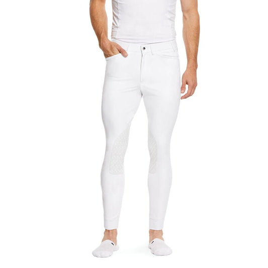 Ariat Mens Tri FactorGrip Breeches White - Aitken's Saddlery