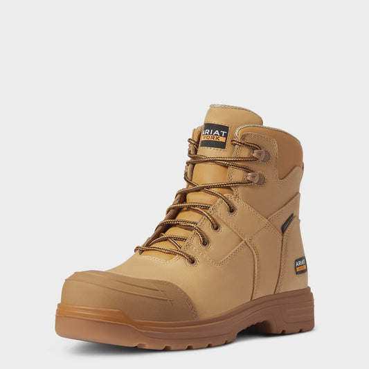 Ariat Mens Turbo JCA Hamersley Carbon Toe Lace Work Boot Wheat - Aitken's Saddlery